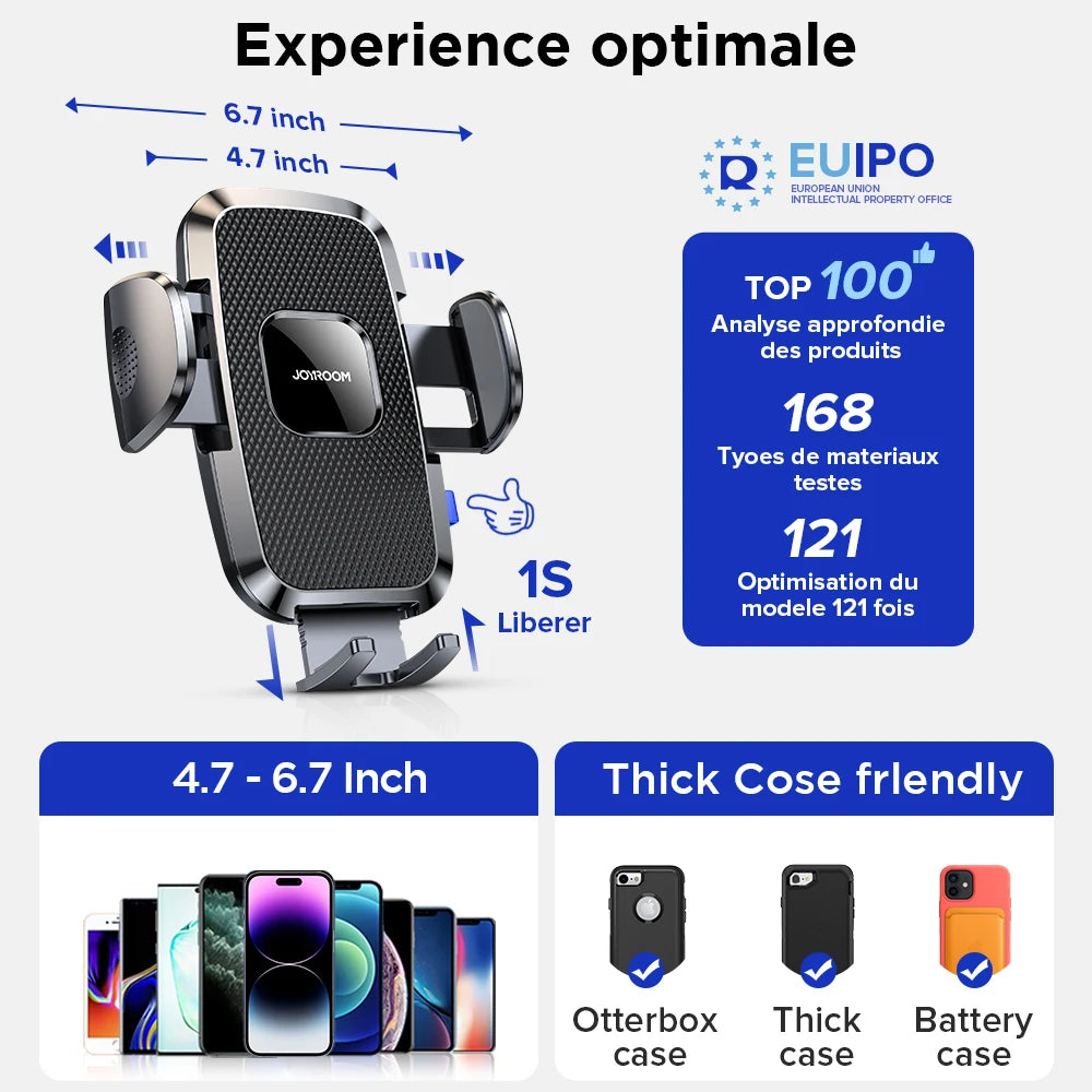 360° Car Phone Holder — Universal Dashboard Mount
