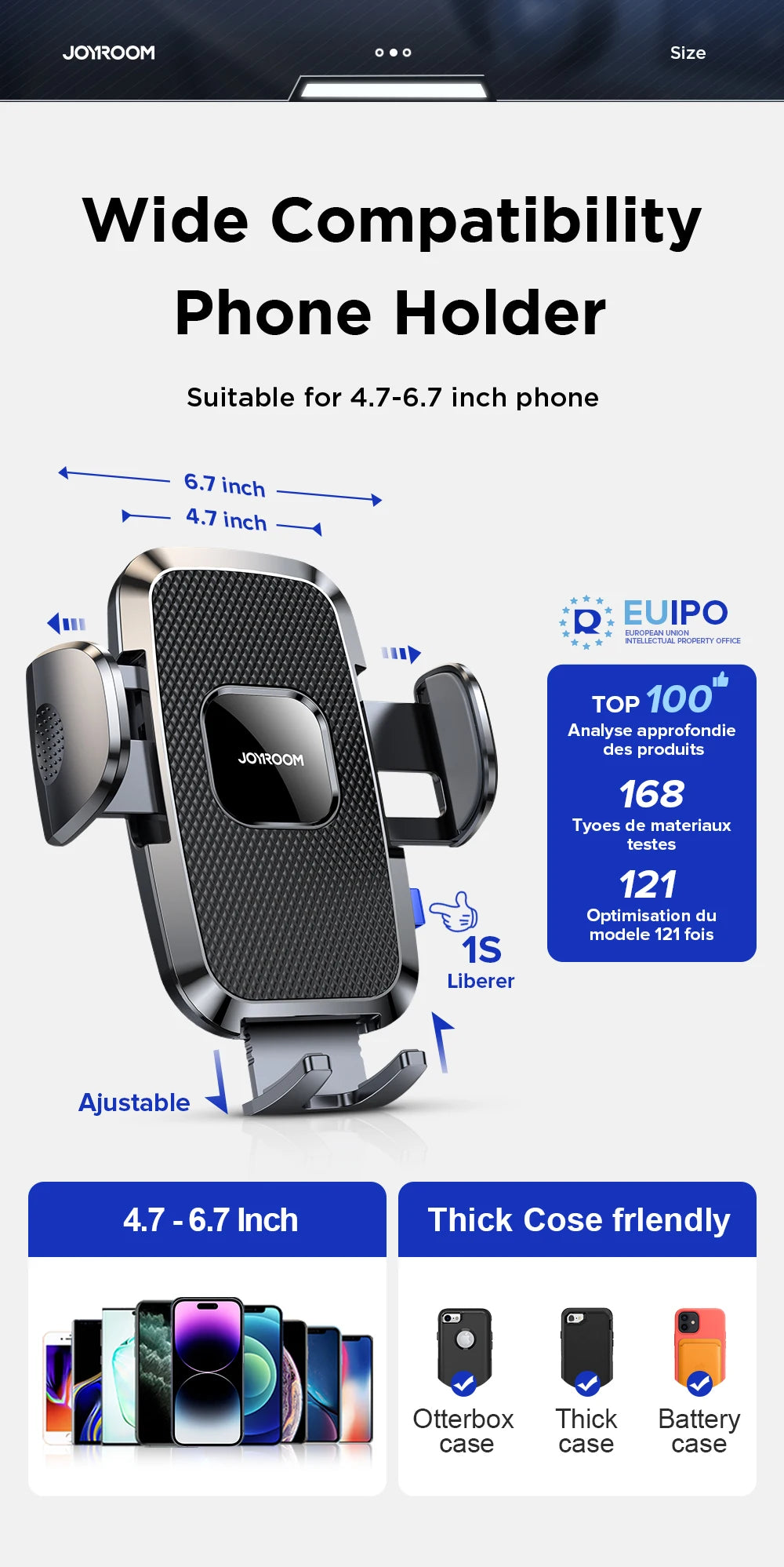 360° Car Phone Holder — Universal Dashboard Mount