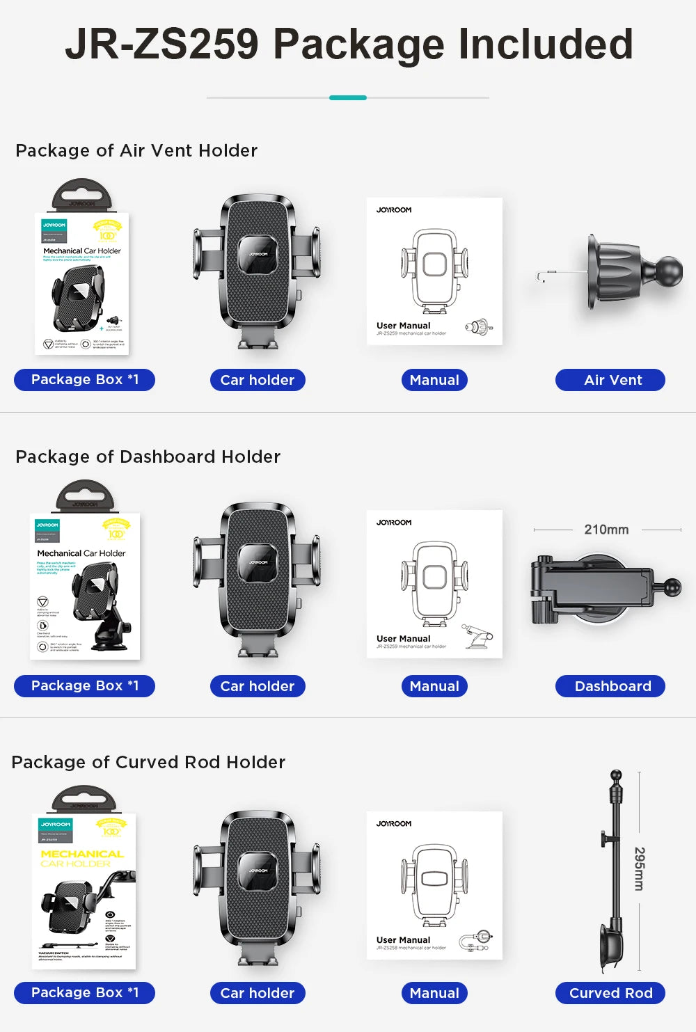 360° Car Phone Holder — Universal Dashboard Mount