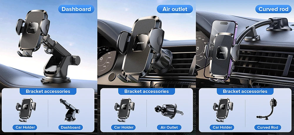 360° Car Phone Holder — Universal Dashboard Mount