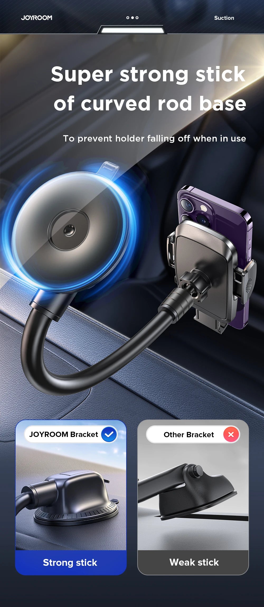 360° Car Phone Holder — Universal Dashboard Mount